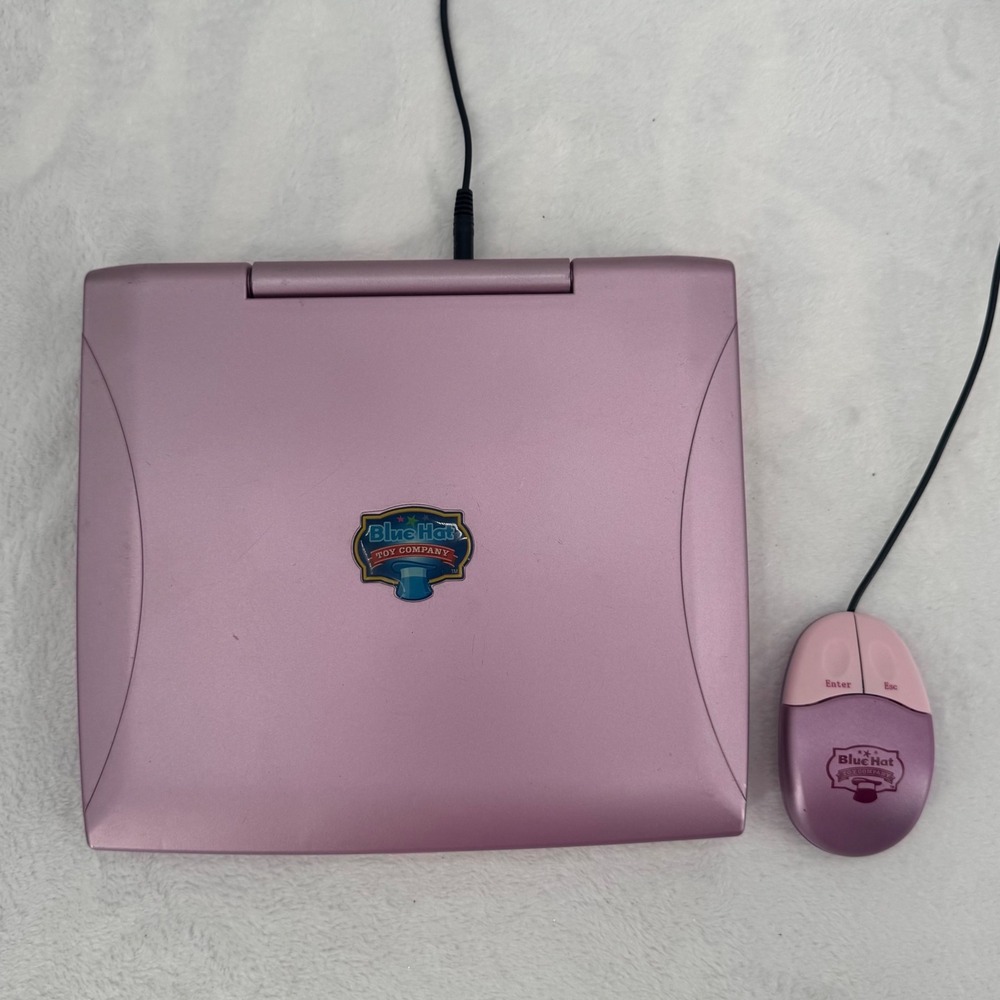 Blue Hat Toy Company Teach & Talk Laptop Pink Learning Games Educational Toy Y2K